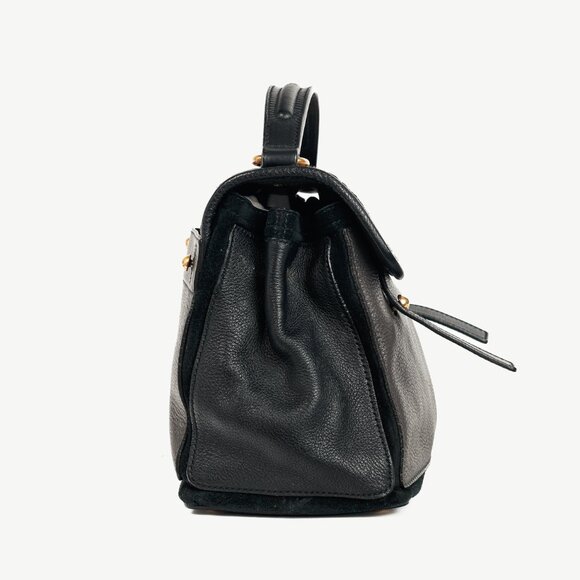 Yves Saint Laurent Small Muse Two Grey Leopard-Calf Hair 2-Way Top-Handle Bag - Picture 3 of 13